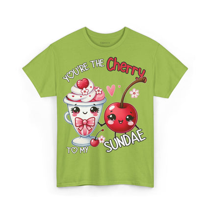 Schwere Baumwolle, Unisex T-Shirt - Cherry to my Sundae