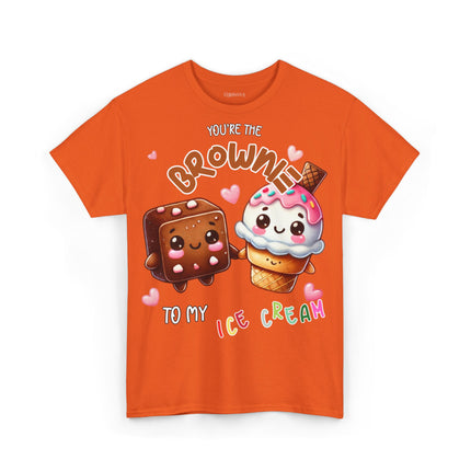 Schwere Baumwolle, Unisex T-Shirt - Brownie to my Ice Cream