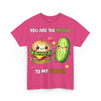 Schwere Baumwolle, Unisex T-Shirt - Pickle to my Burger