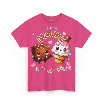Schwere Baumwolle, Unisex T-Shirt - Brownie to my Ice Cream