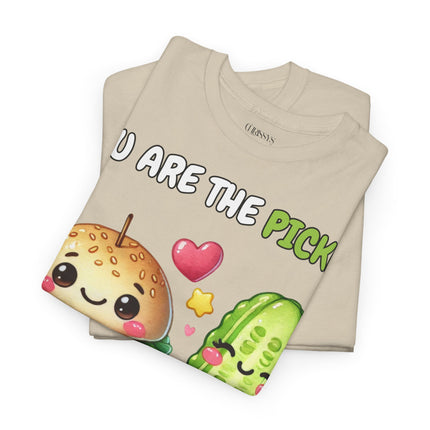 Schwere Baumwolle, Unisex T-Shirt - Pickle to my Burger