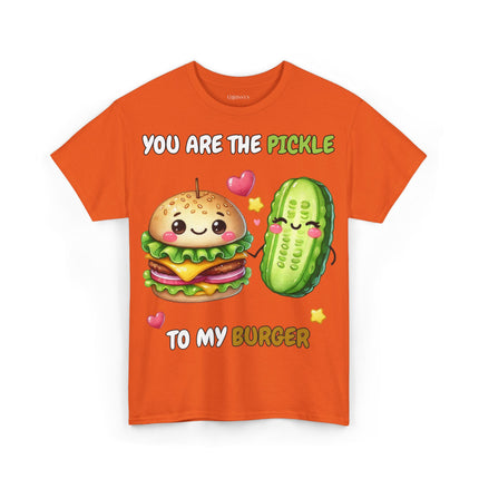 Schwere Baumwolle, Unisex T-Shirt - Pickle to my Burger