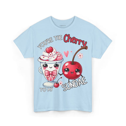Schwere Baumwolle, Unisex T-Shirt - Cherry to my Sundae