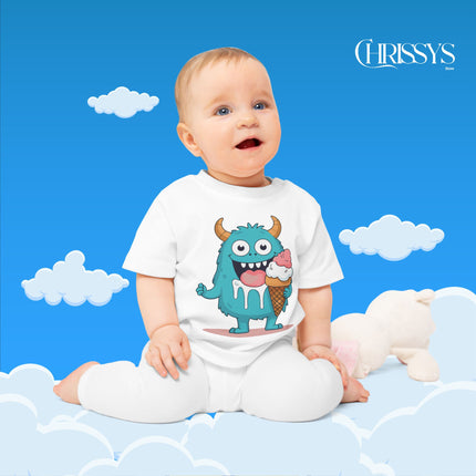 Cute Monster Ice Cream Baby T-Shirt