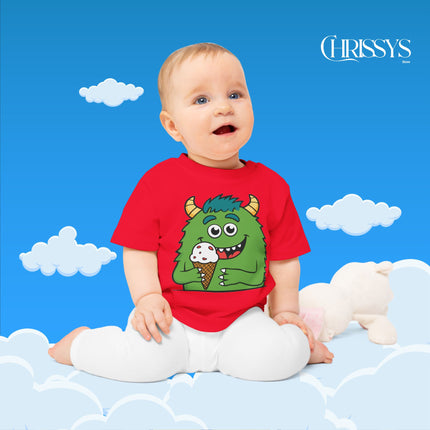 Baby T-Shirt – Süßes Monster-Eis für kleine Entdecker!