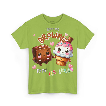 Schwere Baumwolle, Unisex T-Shirt - Brownie to my Ice Cream