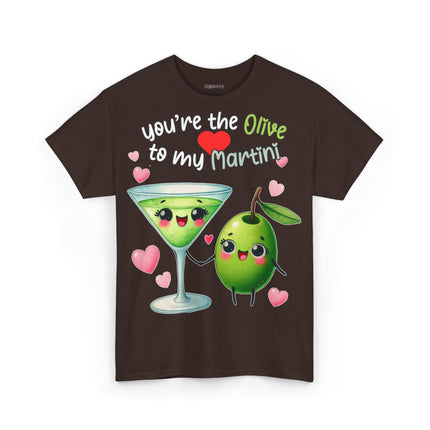 Schwere Baumwolle, Unisex T-Shirt -Olive und Martini