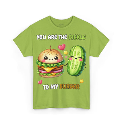 Schwere Baumwolle, Unisex T-Shirt - Pickle to my Burger