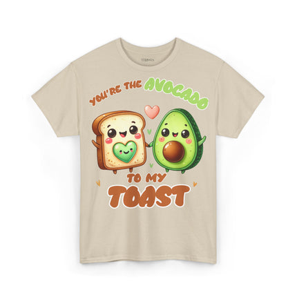 Schwere Baumwolle, Unisex T-Shirt - Avocado and Toast