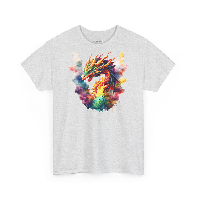 Unisex T-Shirt mit farbenprächtigem Drachen – Für Fantasy-Fans mit Stil