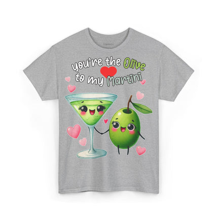 Schwere Baumwolle, Unisex T-Shirt -Olive und Martini
