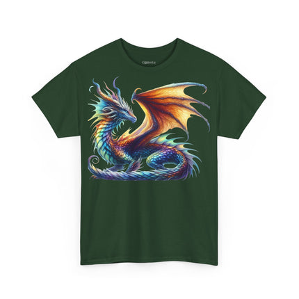 Drachen T-Shirt – Geheimnisvoll, Magisch & Farbenprächtig (Unisex Heavy Cotton)