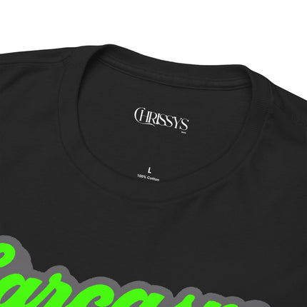 Schwere Baumwolle, Unisex T-Shirt– „Sarkasmus ist meine Art zu umarmen“