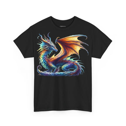 Drachen T-Shirt – Geheimnisvoll, Magisch & Farbenprächtig (Unisex Heavy Cotton)