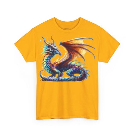 Drachen T-Shirt – Geheimnisvoll, Magisch & Farbenprächtig (Unisex Heavy Cotton)