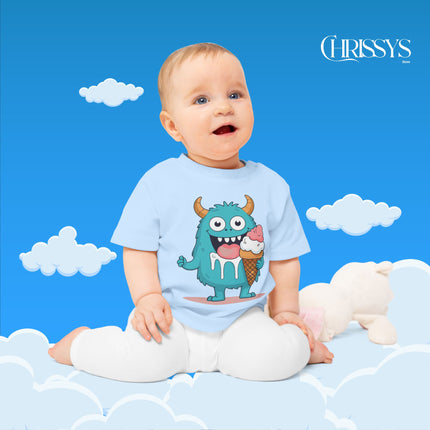 Cute Monster Ice Cream Baby T-Shirt