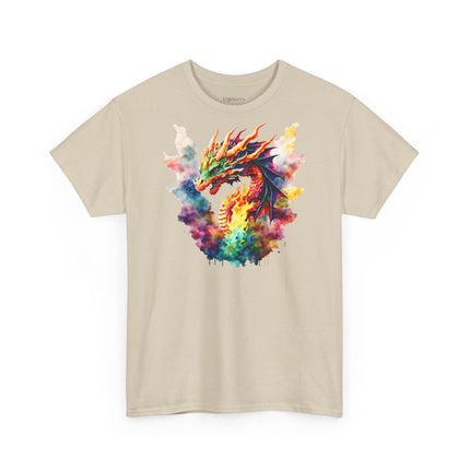 Unisex T-Shirt mit farbenprächtigem Drachen – Für Fantasy-Fans mit Stil
