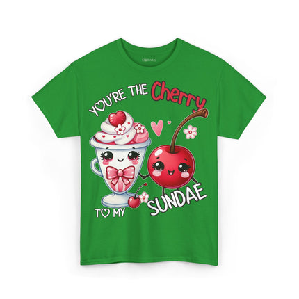 Schwere Baumwolle, Unisex T-Shirt - Cherry to my Sundae