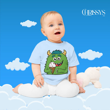 Baby T-Shirt – Süßes Monster-Eis für kleine Entdecker!