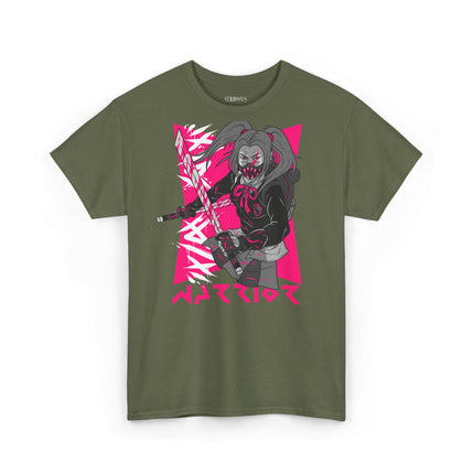 Anime-Style T-Shirt – Female Warrior Unisex Tee