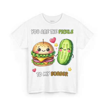 Schwere Baumwolle, Unisex T-Shirt - Pickle to my Burger