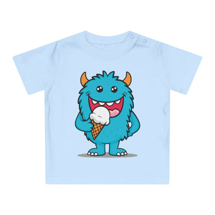 Süßes Monster-Eis Baby T-Shirt – Kuschelig & Verspielt!