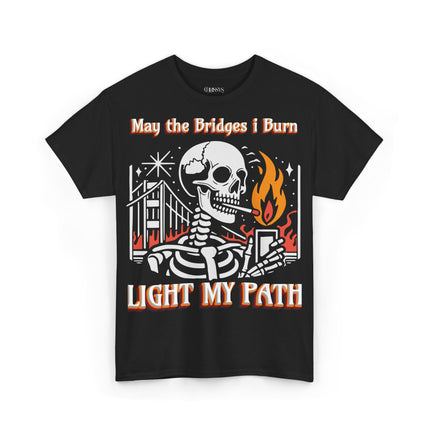 Black Edition, schwere Baumwolle, Unisex T-Shirt - The Bridge i Burn