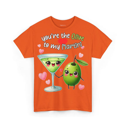 Schwere Baumwolle, Unisex T-Shirt -Olive und Martini