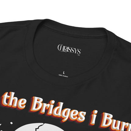 Black Edition, schwere Baumwolle, Unisex T-Shirt - The Bridge i Burn