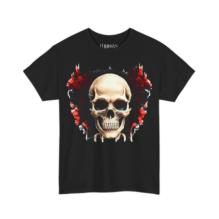 Black Edition, Schwere Baumwolle, Unisex T-Shirt - Skull