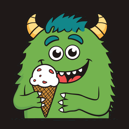 Baby T-Shirt – Süßes Monster-Eis für kleine Entdecker!