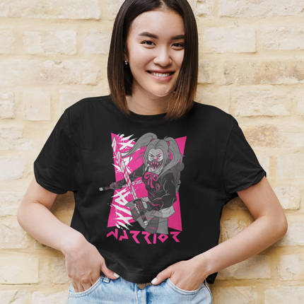 Anime-Style T-Shirt – Female Warrior Unisex Tee