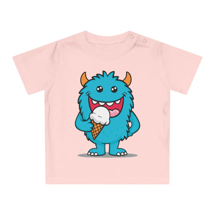 Süßes Monster-Eis Baby T-Shirt – Kuschelig & Verspielt!