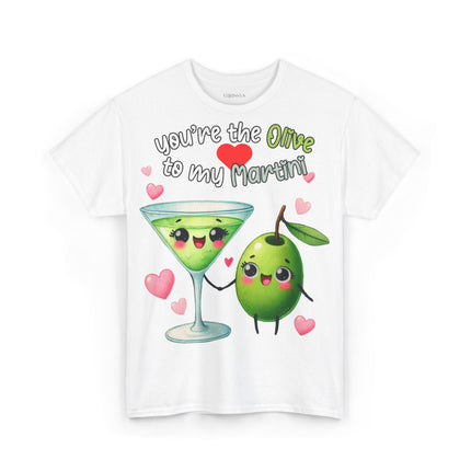 Schwere Baumwolle, Unisex T-Shirt -Olive und Martini