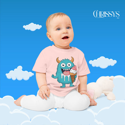 Cute Monster Ice Cream Baby T-Shirt