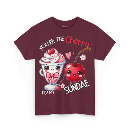 Schwere Baumwolle, Unisex T-Shirt - Cherry to my Sundae