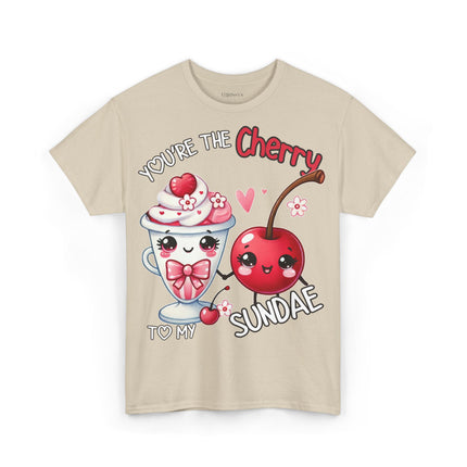 Schwere Baumwolle, Unisex T-Shirt - Cherry to my Sundae