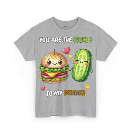 Schwere Baumwolle, Unisex T-Shirt - Pickle to my Burger