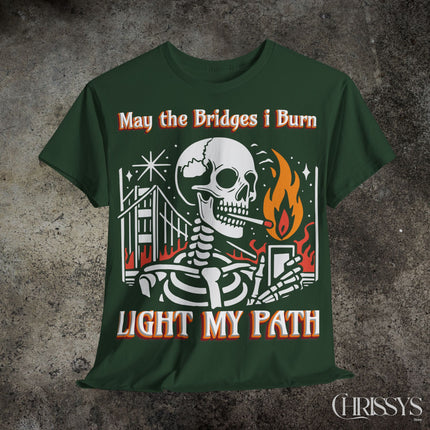Black Edition, schwere Baumwolle, Unisex T-Shirt - The Bridge i Burn