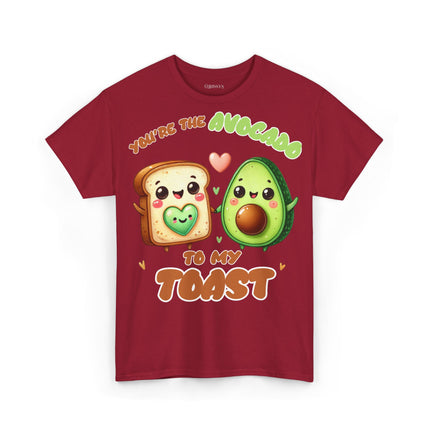 Schwere Baumwolle, Unisex T-Shirt - Avocado and Toast