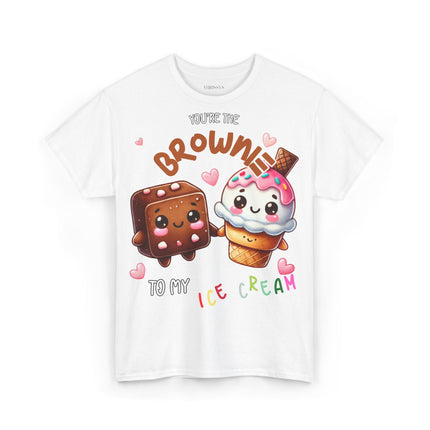 Schwere Baumwolle, Unisex T-Shirt - Brownie to my Ice Cream