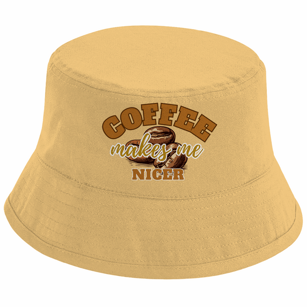 Bucket Hut COFFEE, Unisex Bio-Sonnenhut – Nachhaltiger Schutz mit Stil