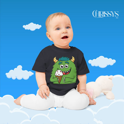 Baby T-Shirt – Süßes Monster-Eis für kleine Entdecker!