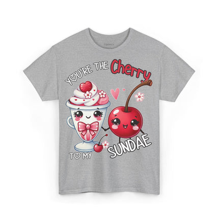 Schwere Baumwolle, Unisex T-Shirt - Cherry to my Sundae