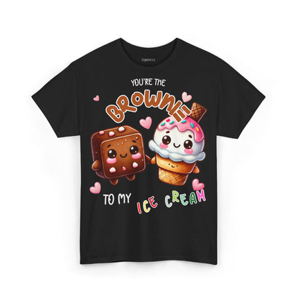 Schwere Baumwolle, Unisex T-Shirt - Brownie to my Ice Cream