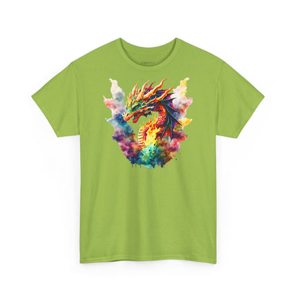 Unisex T-Shirt mit farbenprächtigem Drachen – Für Fantasy-Fans mit Stil