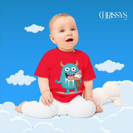 Cute Monster Ice Cream Baby T-Shirt