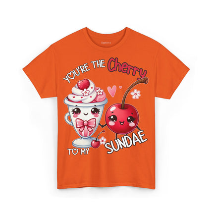 Schwere Baumwolle, Unisex T-Shirt - Cherry to my Sundae
