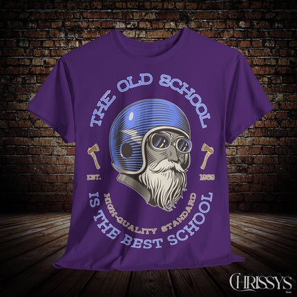 Vintage, schwere Uni Sex T-Shirt - Old School