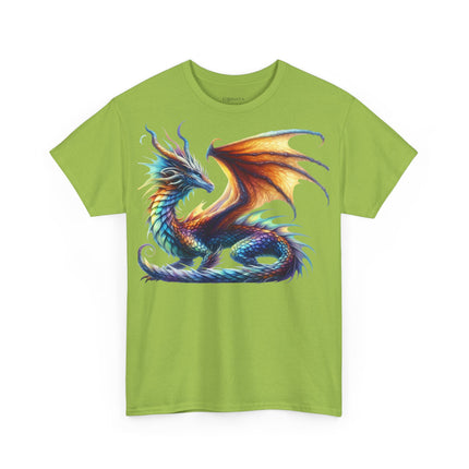 Drachen T-Shirt – Geheimnisvoll, Magisch & Farbenprächtig (Unisex Heavy Cotton)